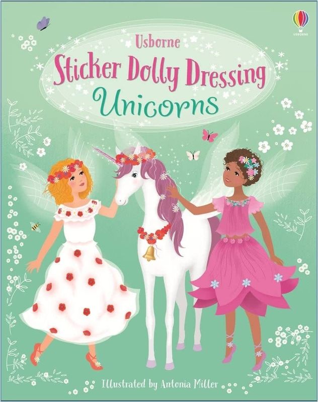 ^Sticker Dolly Dressing Unicorns