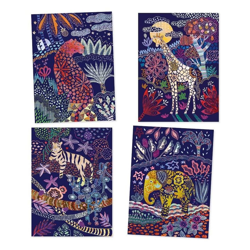 **Djeco Petit Gifts -  Scratch Cards Lush Nature