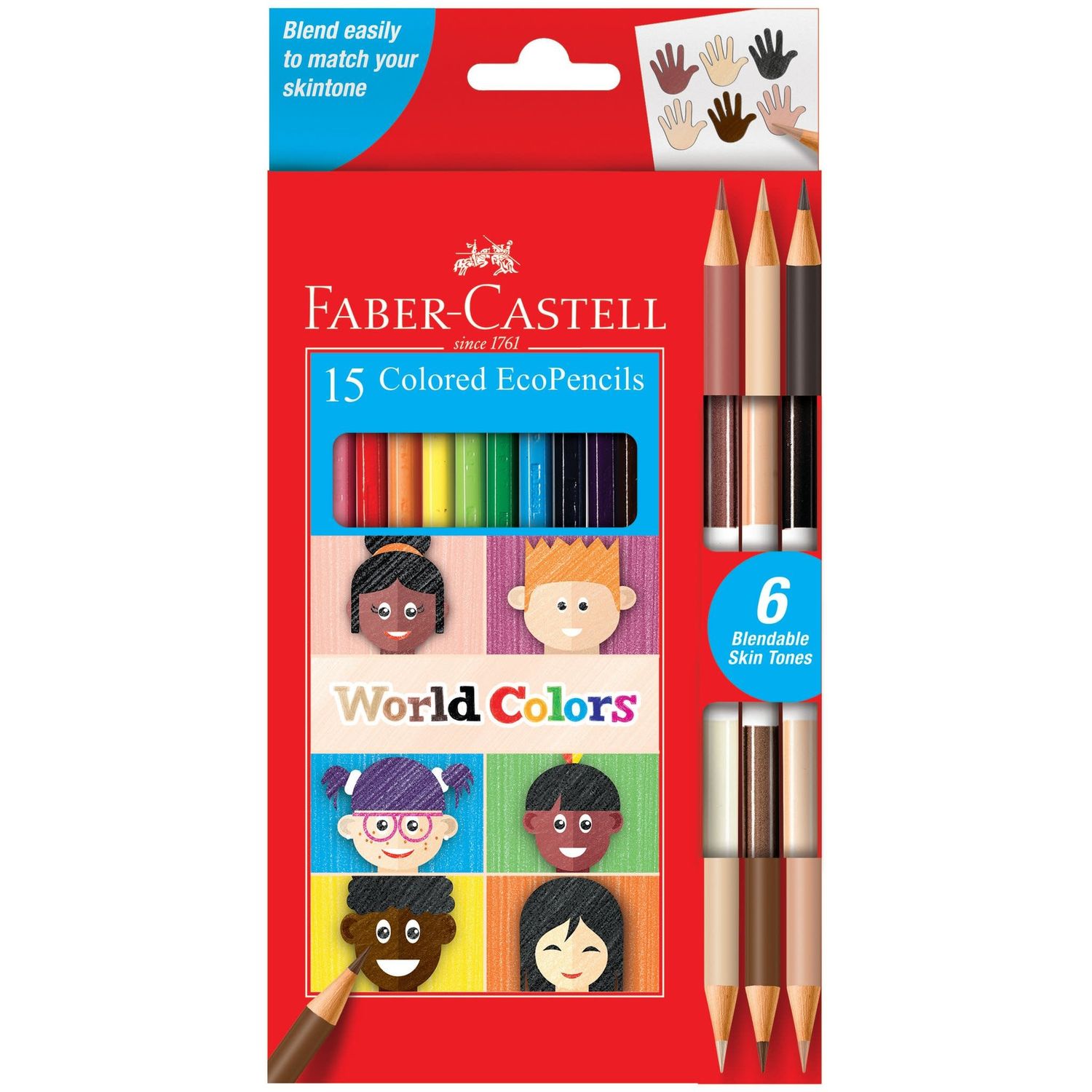 World Colors 15count Colored Eco Pencils