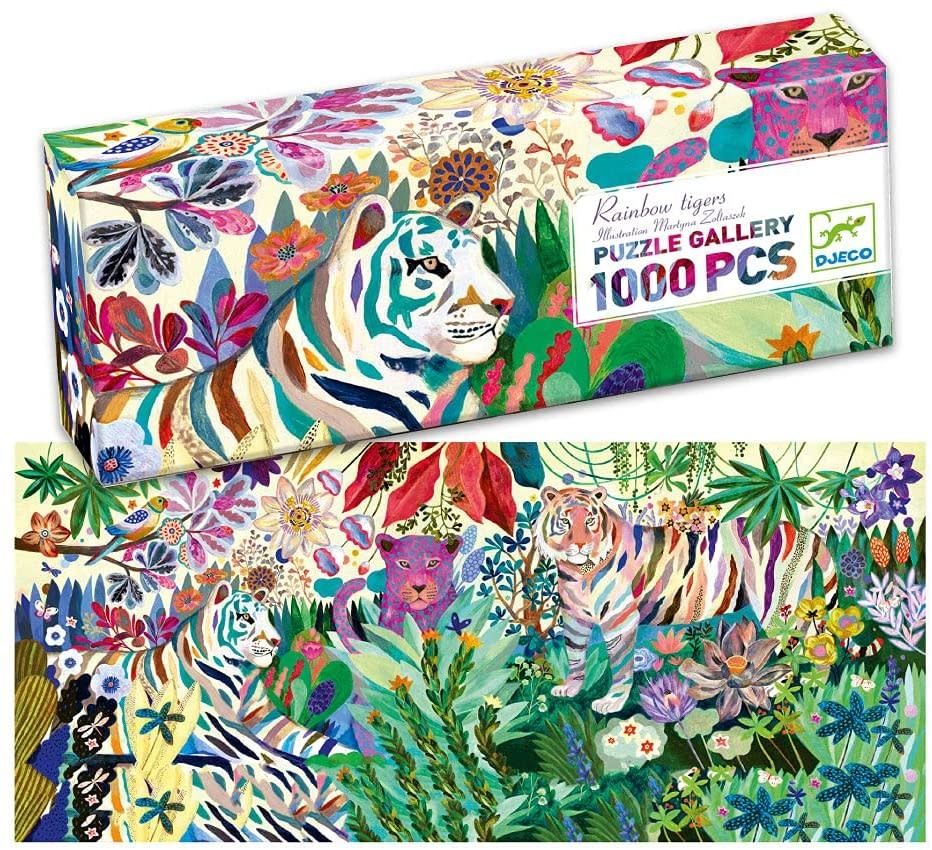 1000pc Rainbow Tigers Gallery Puzzle