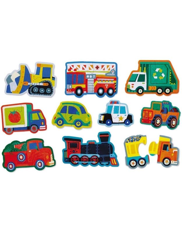 Let's Begin 2pc Puzzle Vehicles