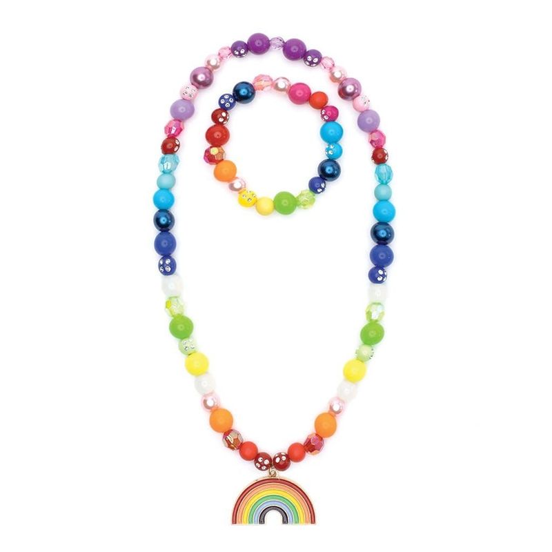 Double Rainbow Necklace / Bracelet Set