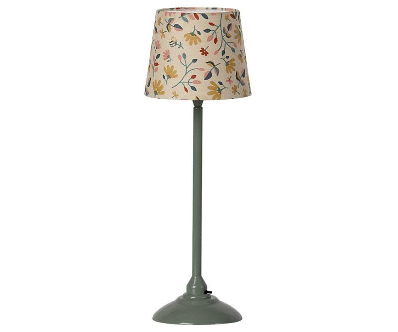 Maileg Miniature Floor Lamp (Dark Mint)