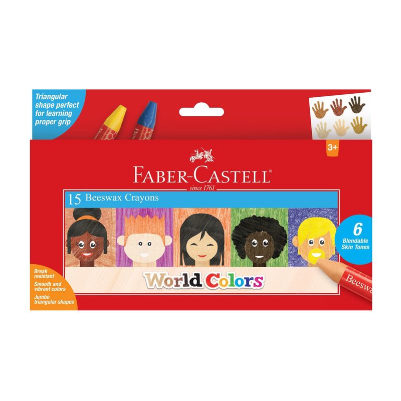 World Of Colors 15ct Beeswax Crayons