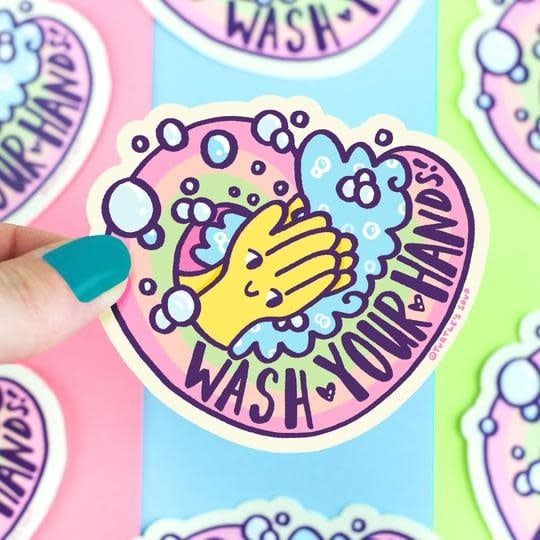 Turtle Soup - Wash Your Hands Vinyl Sticker