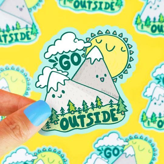 Turtle Soup Go Outside Vinyls Sticker Turtle Soup Go Outside Vinyls Sticker