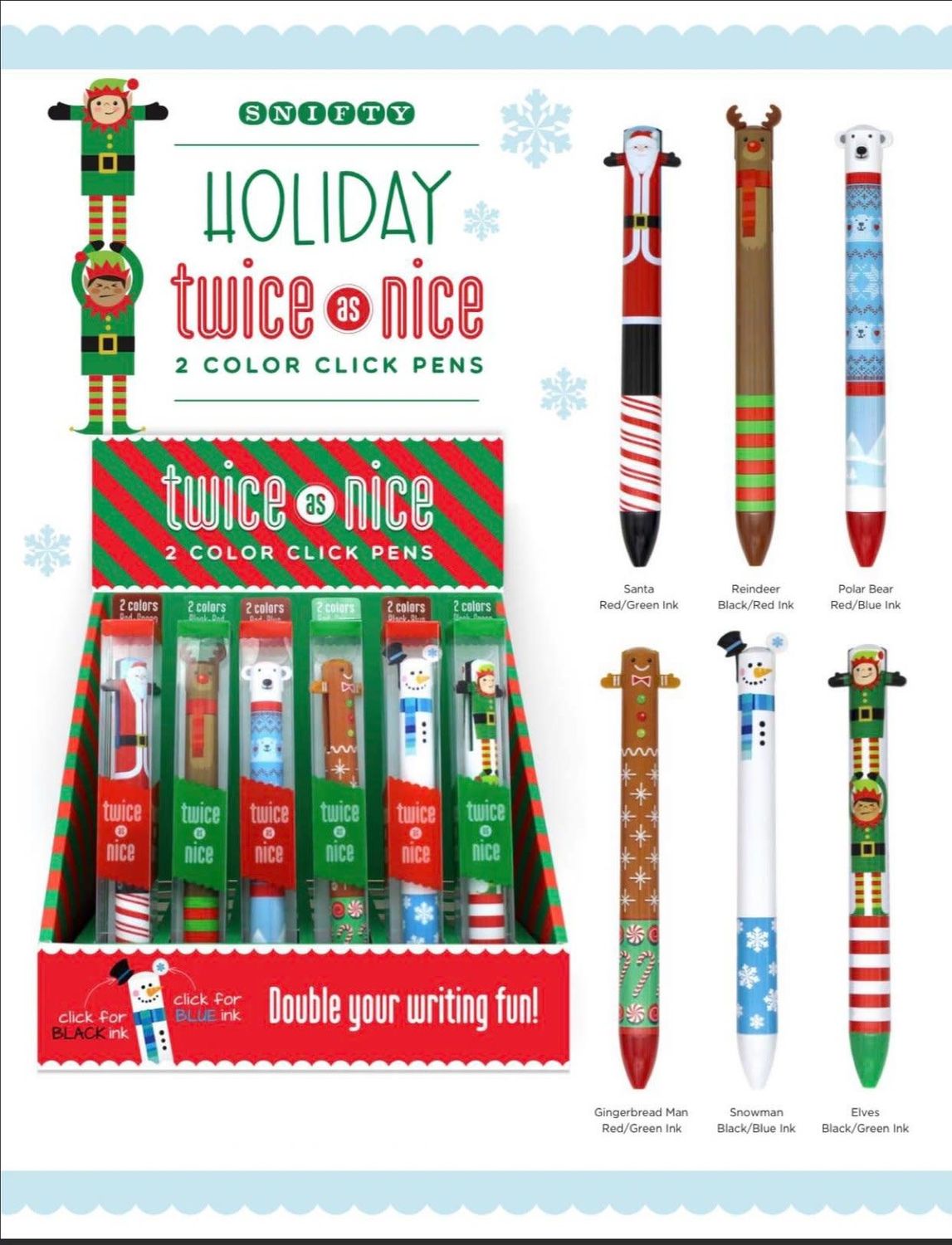Snifty Twice as Nice Holiday Pen