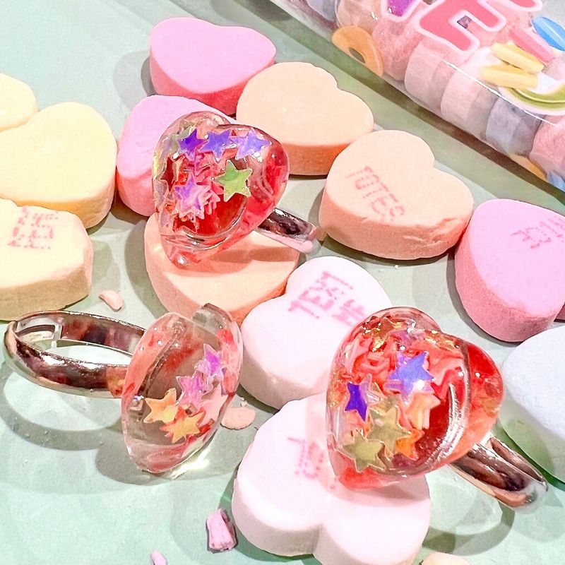 Pop Cutie Confetti Heart Ring