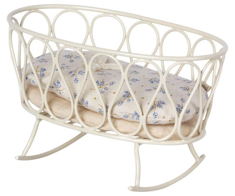 Maileg Cradle with Sleeping Bag - Blue