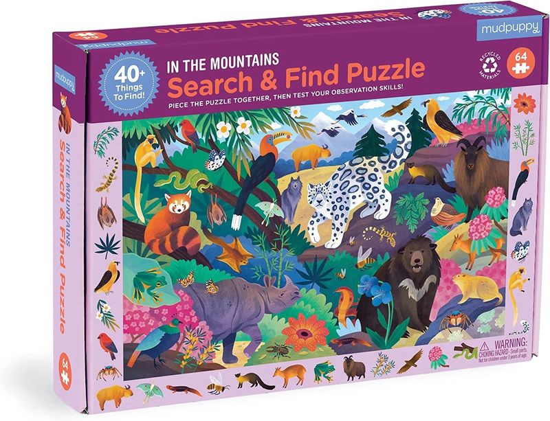 64pc Puzzle Search & Find In The Mountains