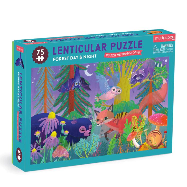 75pc Forest Day &amp; Night Lenticular Puzzle
