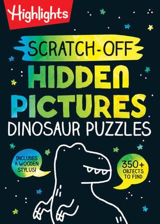 Highlights Scratch Off Hidden Pictures, Dino Puzzles
