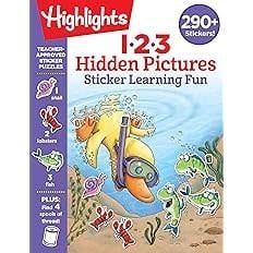 Highlights 123 Hidden Pictures Sticker Learning Fun