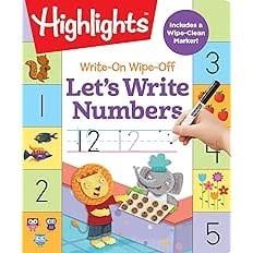 #Highlights Write On Wipe Off Numbers