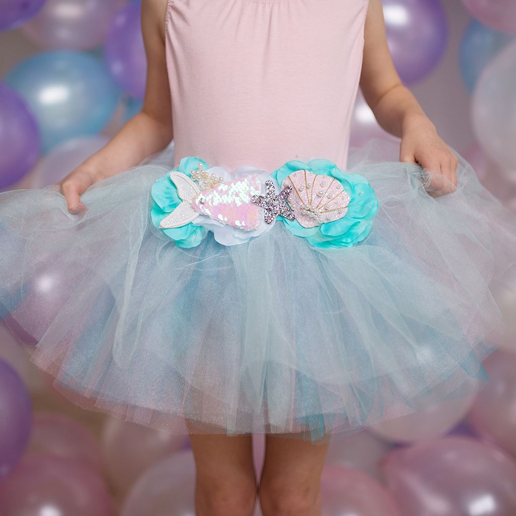 Mermalicious Tutu, Pastel Aqua, Size 4-6