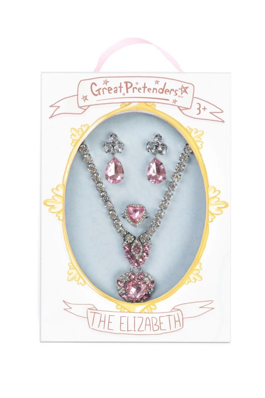 The Marilyn, Pink/Silver, 4pc Set