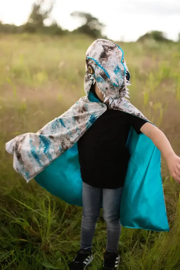 Raptor Cape, Teal/Brown, Size 5-6