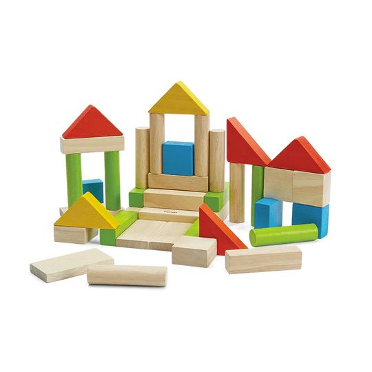 Plan Toys Colorful 40 Unit Blocks
