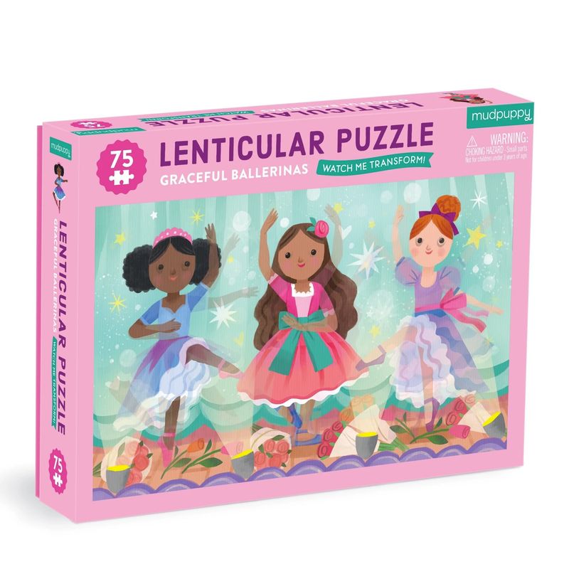 75pc Graceful Ballerinas Lenticular Puzzle