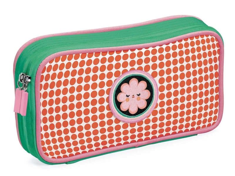 Djeco Flower Embroidered Pencil/Pen Case