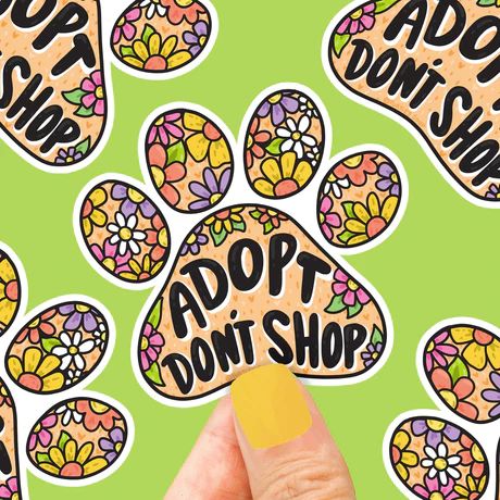 Turtle Soup Adopt Don't Shop Vinyl Sticker