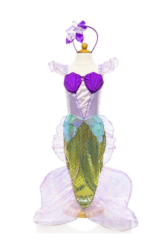 Mermaid Dress & Headband, Lilac, Size 3-4