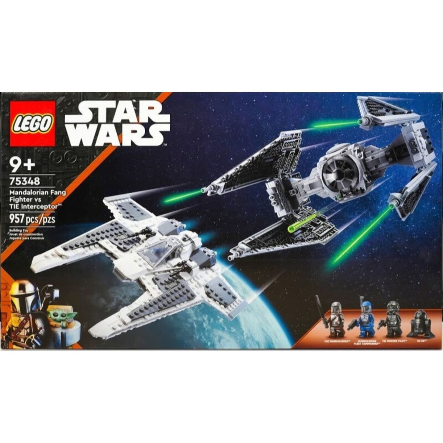 Lego Starwars Mandalorian Fang Fighter VS Tie Interceptor