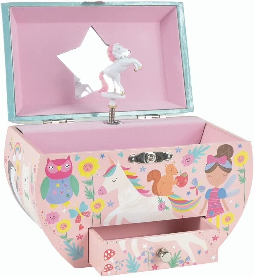 Oval Shape Rainbow Fairy Jewelery Box