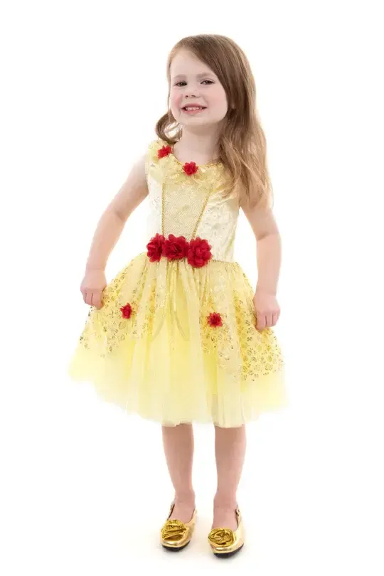 *NEW* Yellow Beauty Party Dress 5-7 YRS (L