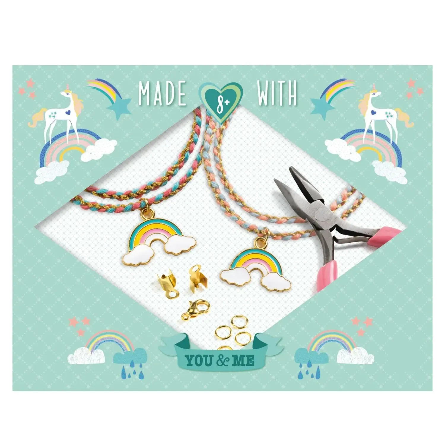 LGA Beads and Jewelry Rainbow Kumihimo
