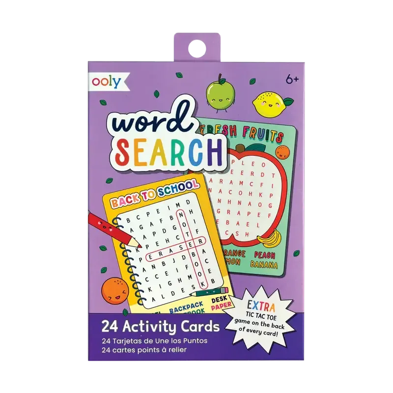 Ooly Activity Cards - Word Search Paper Games