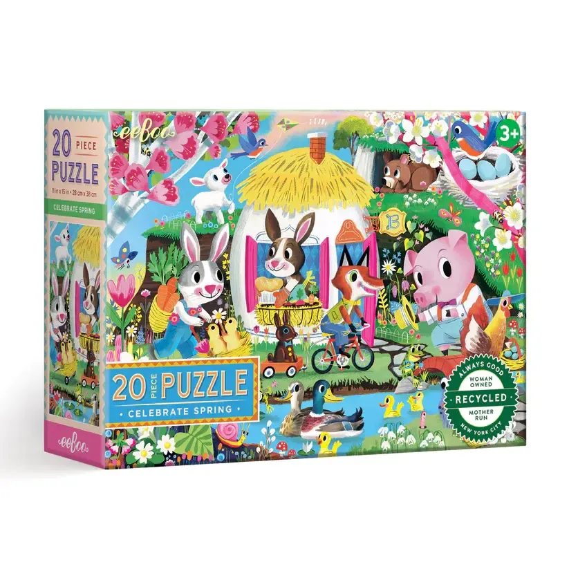 ## Eeboo 20pc Puzzle - Celebrate Spring