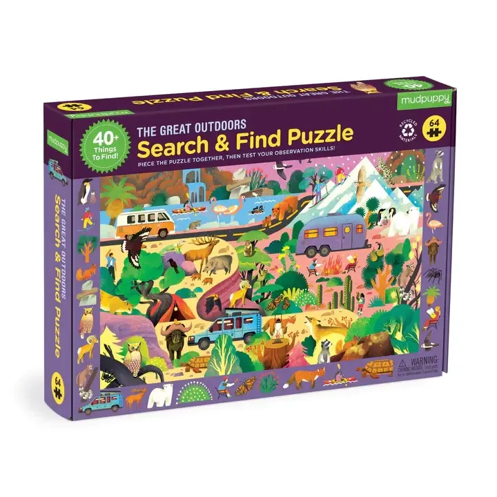 64pc Search & Find Puzzle - The Great Outdoors