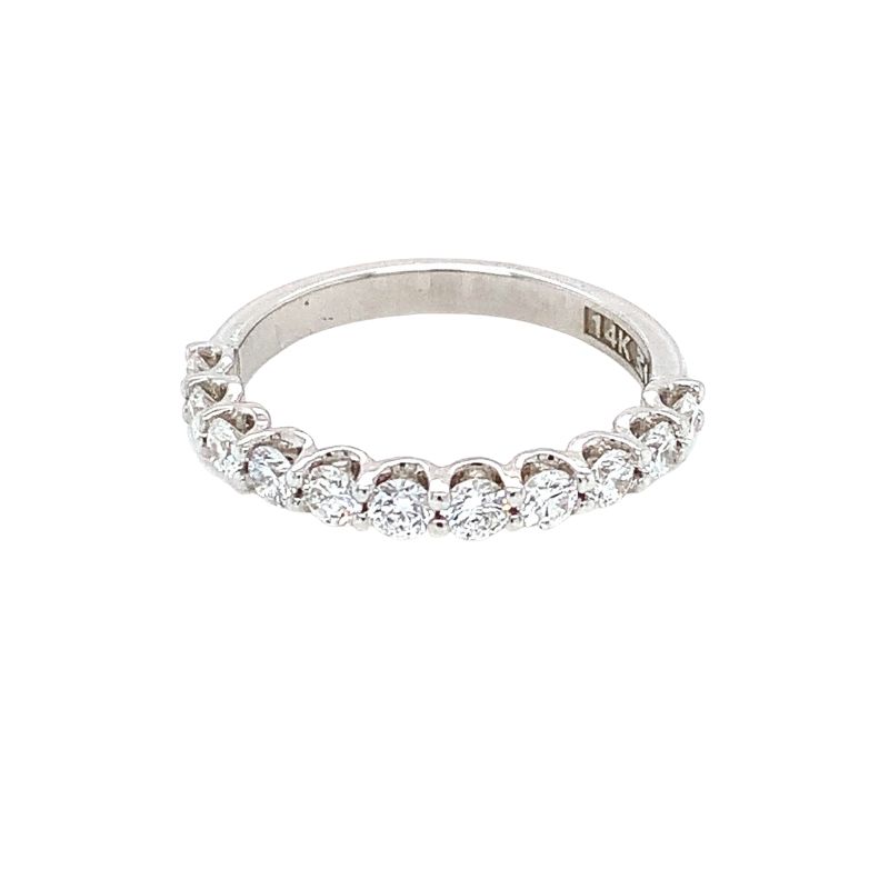 Faith, Hope &amp; Love Diamond Band - 0.66ctw 14ktw - 2.5 mm Lab Diamonds