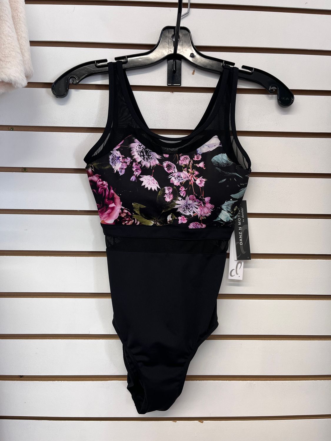MIDNIGHT GARDEN BODYSUIT, Color: Black, Size: P