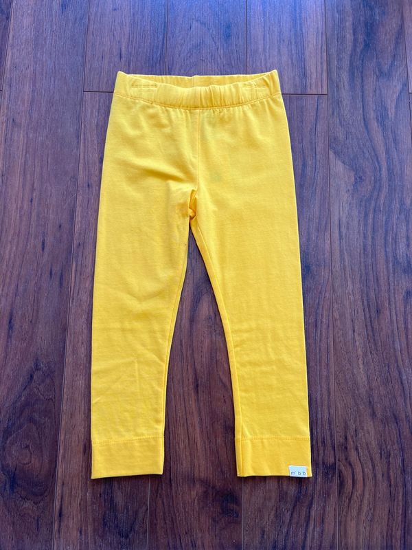 YELLOW LEGGINGS , Color: YELLOW, Size: 3