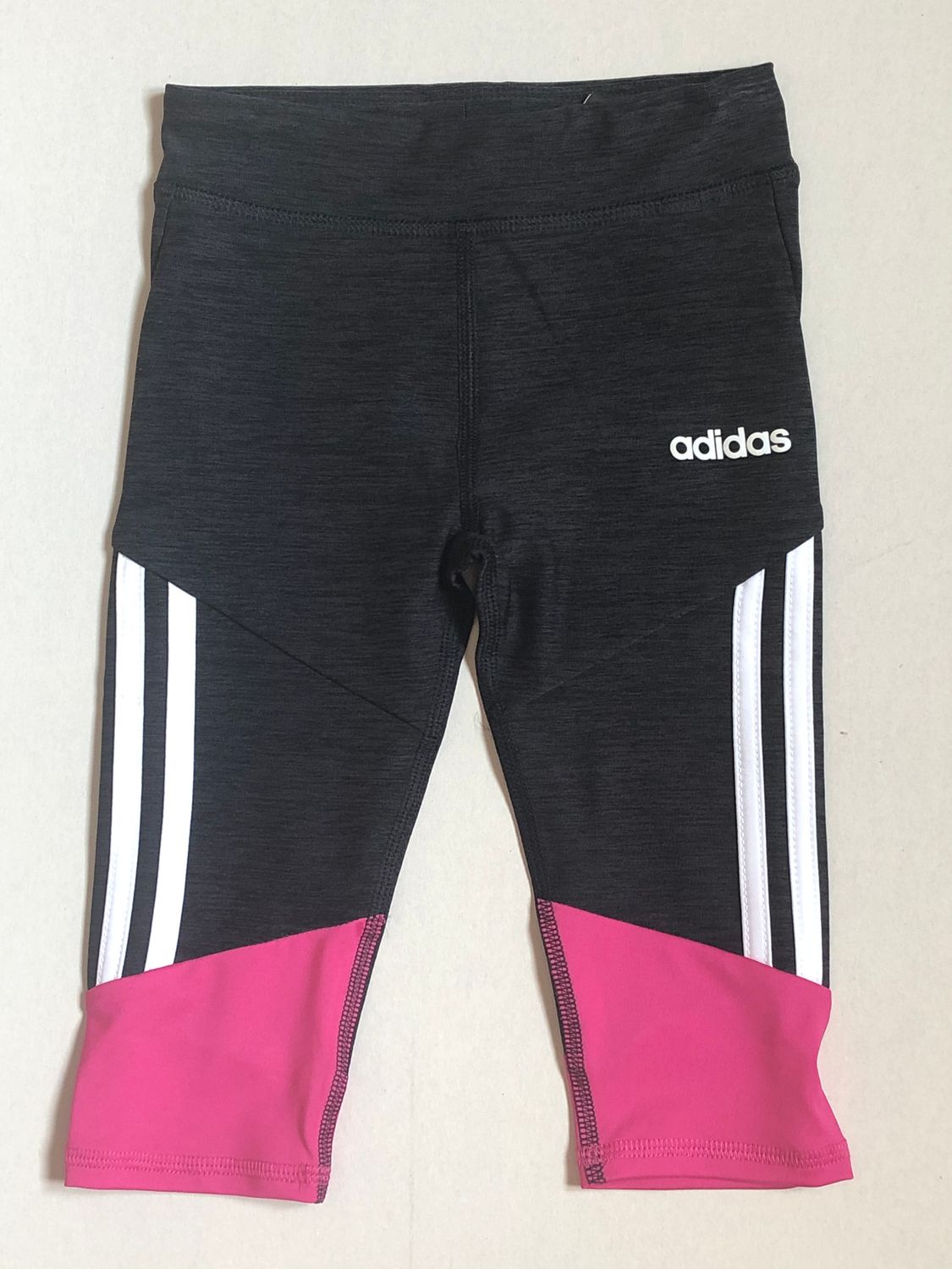 STRIPE CAPRI TIGHT BLACK, Size: 2T
