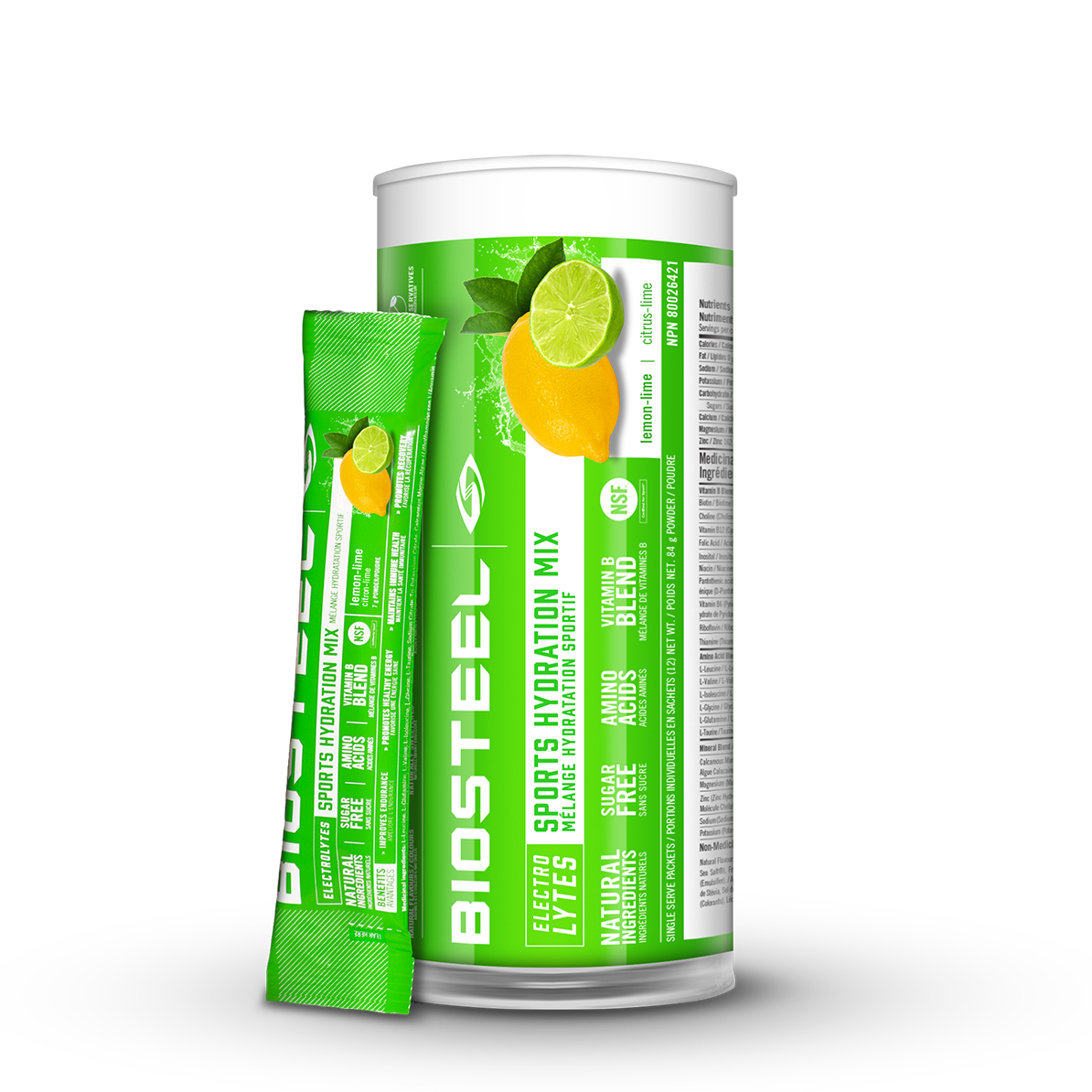 BIOSTEEL SPORTS HYDRATION - LEMON/LIME - 12 PACK
