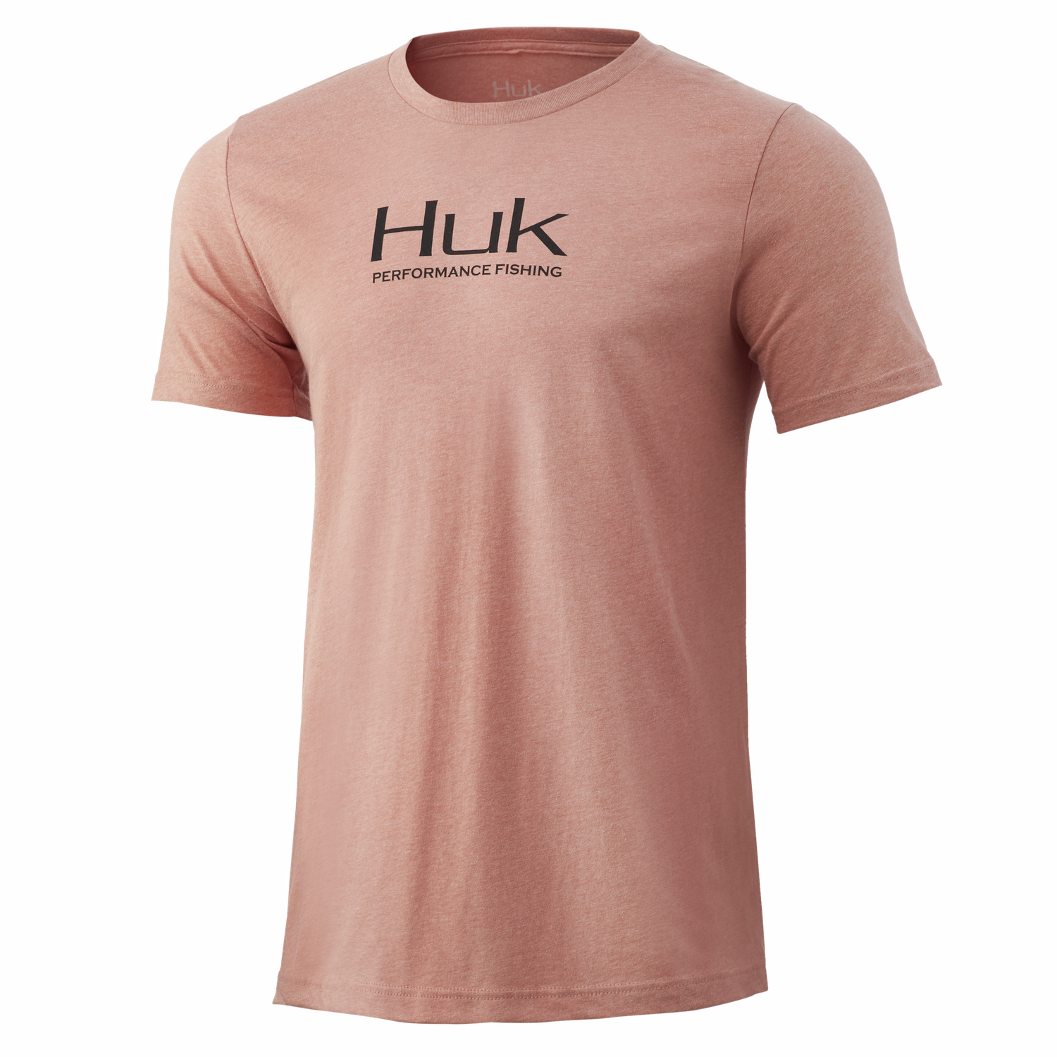 huk preformance fishing tee red med