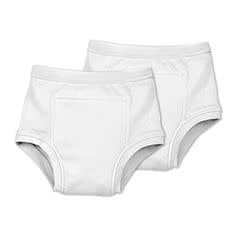 i play - Reusable Absorbent Training Underwear - 2 Pack, Color: White, Size: 18 mo