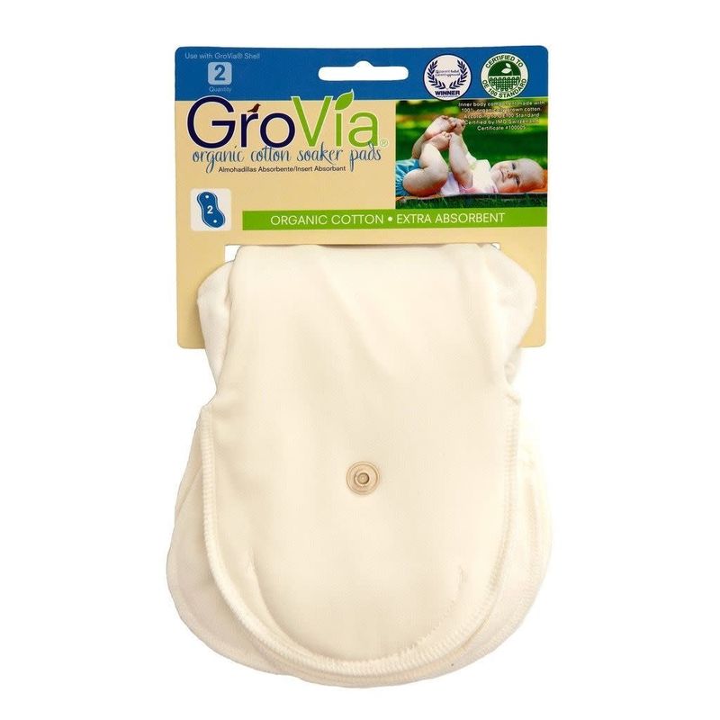 GroVia- Organic Cotton Soaker Pads 2-Pack