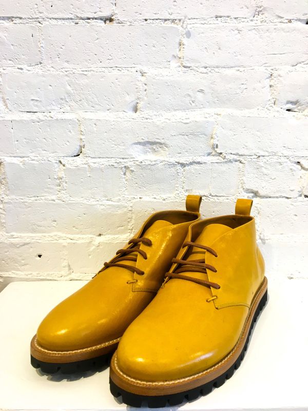 Cappelletti: Desert Lace Up Boots (Yellow)