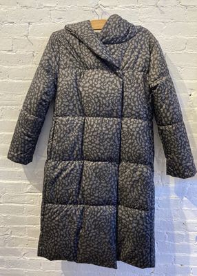 RITVA FALLA: Black Puffer Coat 