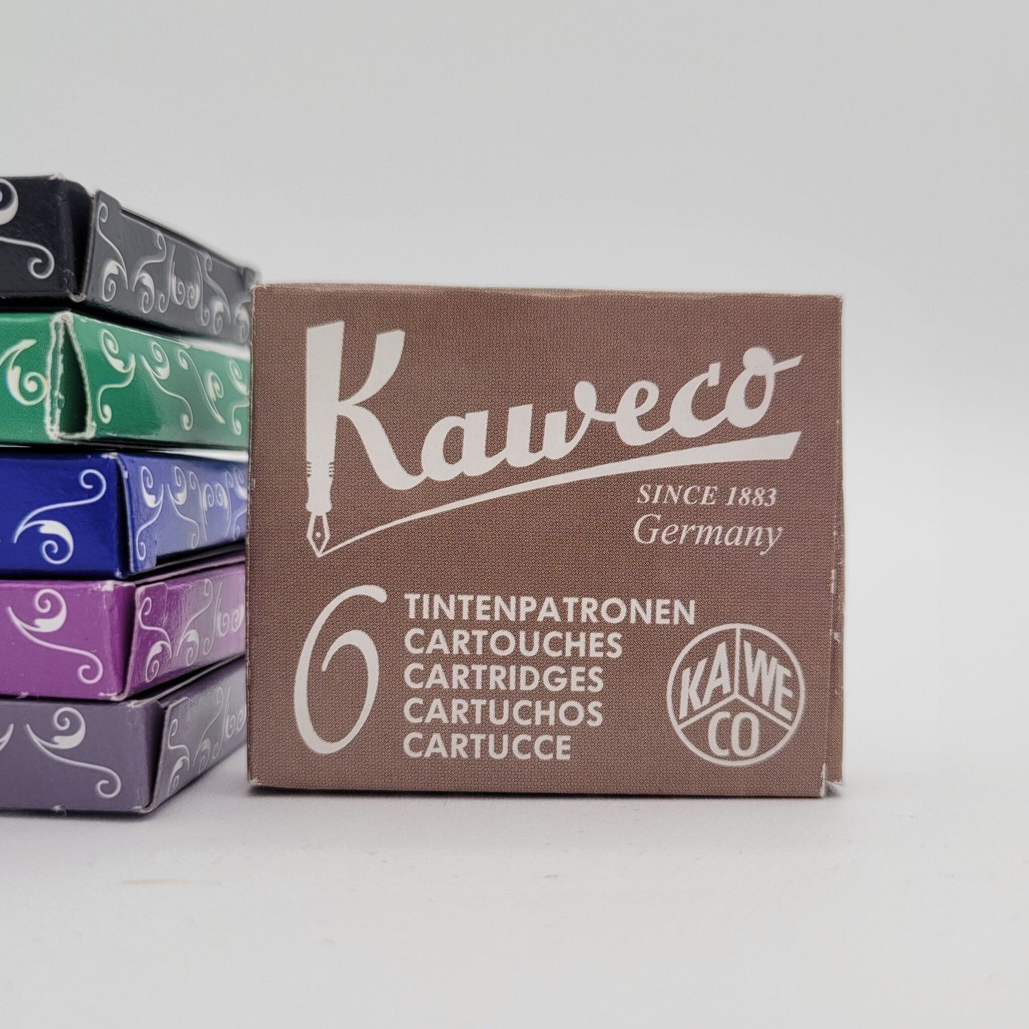 Kaweco: Ink Cartridges - 6 Pack - , Color: Caramel Brown