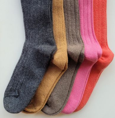 Hansel from Basel:  Cashmere Rib Crew Sock |