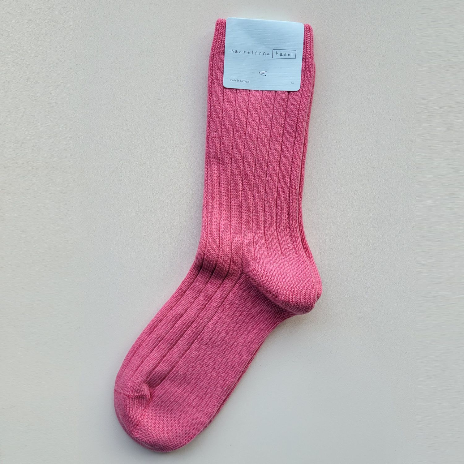 Hansel from Basel:  Cashmere Rib Crew Sock |, Color: Pink, Size: (O/S)