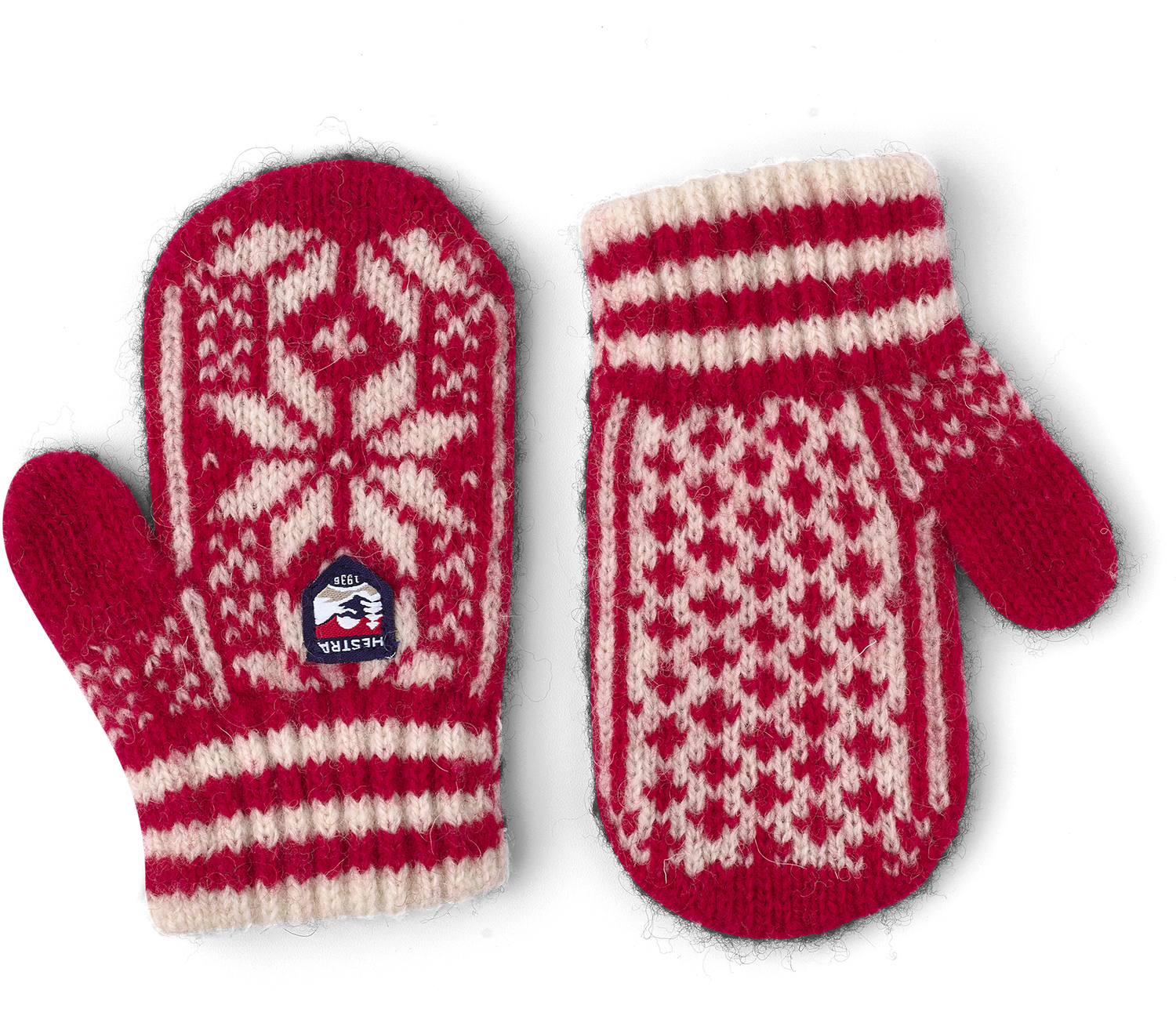 Hestra: Kid's Nordic Mitten |, Color: Red, Size: (Toddler - 0)