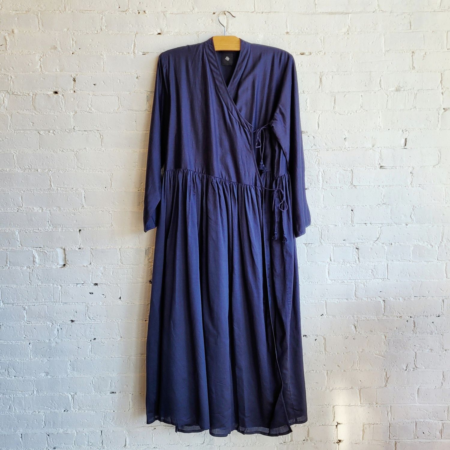 Maison de Soil: Gathered Cache Coeur Dress | , Color: Light Navy, Size: (Size 2)