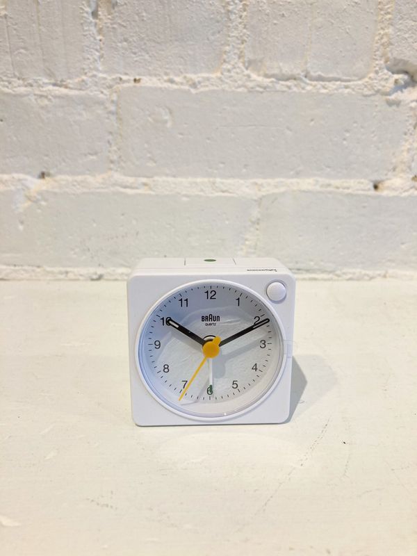 Braun: Travel Alarm Clock - White/White (BC02XW)
