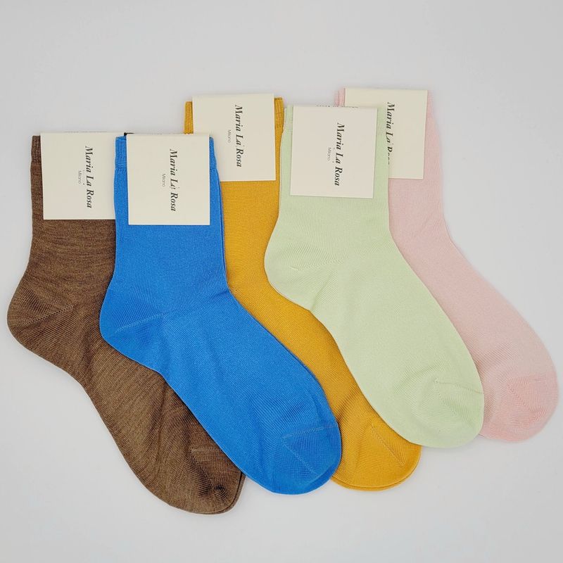 Maria La Rosa: One - Silk Ankle Socks |